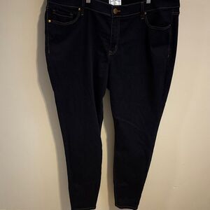 Lane Bryant Women's Dark Blue Skinny Jeans size 22L